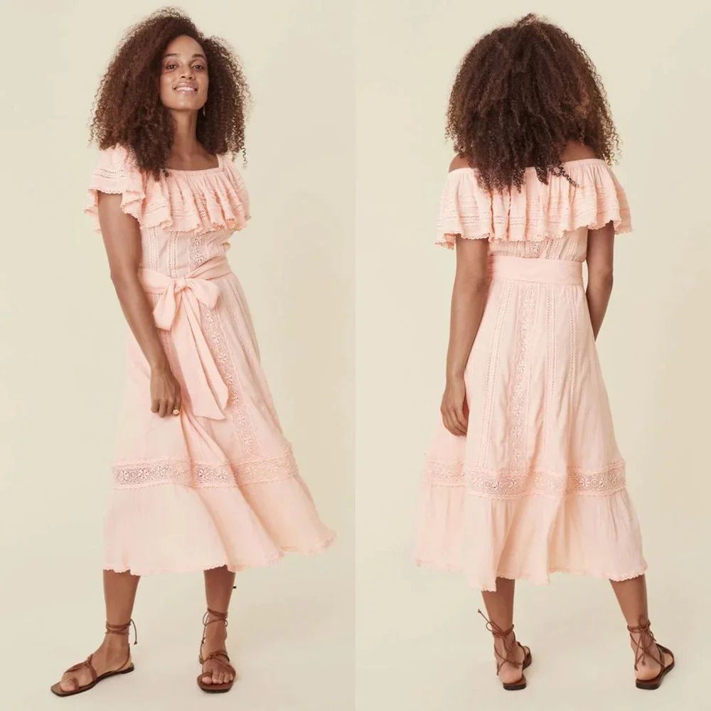 Spell Cassie Lace Gown in Petal Size XL NWT $299 - Picture 12 of 12
